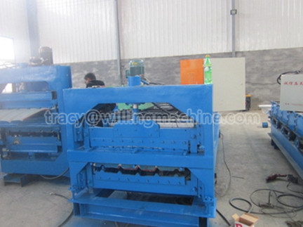 Double deck crimping machine