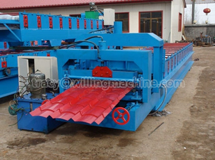 Roof glazed tiles roll forming machine Model No:30-245-735