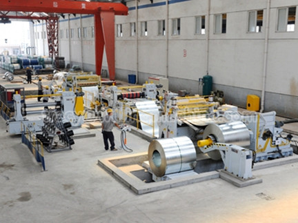 Cut to length slitting line